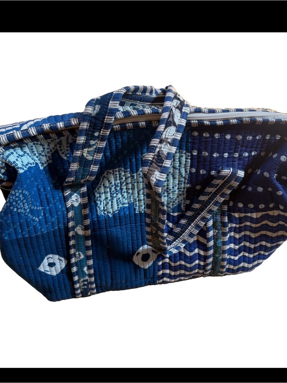 NWT boho patchwork quilted duffel carry on travel gym beach diaper bag
